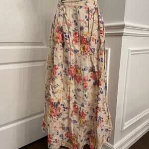 Daniel Hechter Multicolor Floral Maxi Skirt linen blend